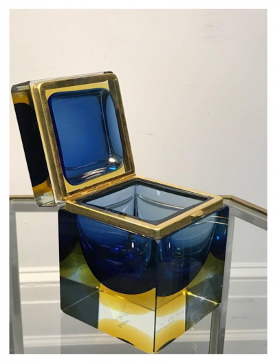 Mandruzzato Mandruzatto Designed Murano Glass Box