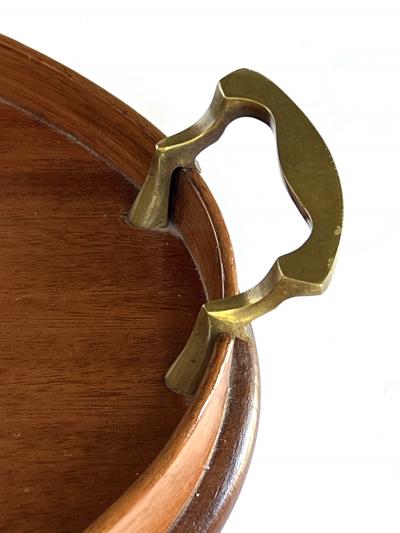  Manning Bowman Co Edwardian Butlers Serving Tray with Classical Inlay