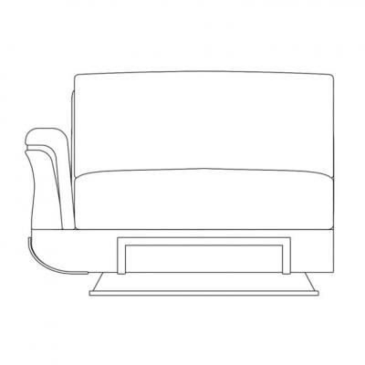  Mantellassi Adone Modular Sofa with Coffee Table