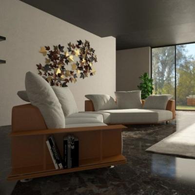  Mantellassi Grand Tour Modular Sofa with Bookcase