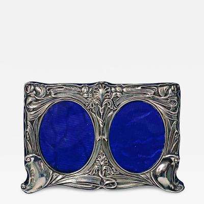  Mappin Webb Art Nouveau Silver double Photograph Frame Birmingham 1905 Mappin Webb