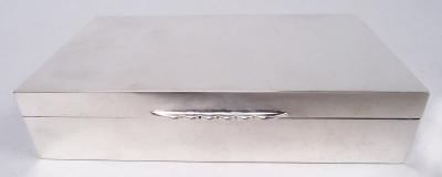  Mappin Webb Mappin Webb English Modern Sterling Silver Box 1965