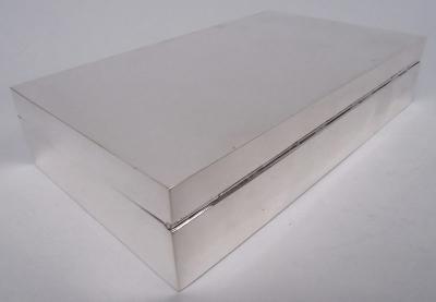  Mappin Webb Mappin Webb English Modern Sterling Silver Box 1965