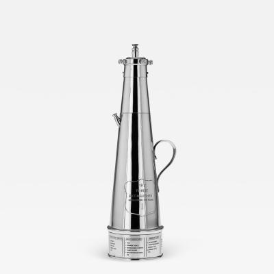  Mappin Webb The Thirst Extinguisher Silver Plated Cocktail Shaker Mappin Webb c 1930
