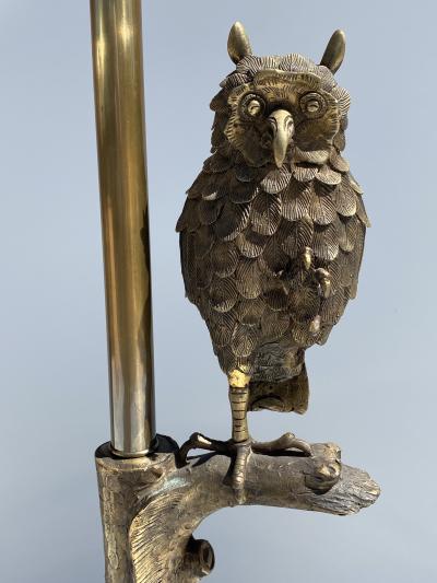  Marbro Lamp Company Bronze Owl Lamp