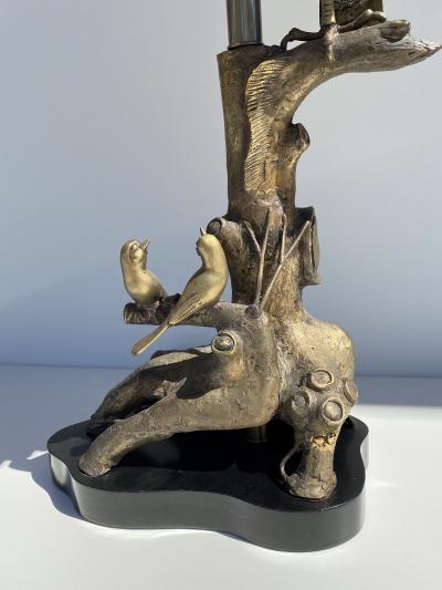  Marbro Lamp Company Bronze Owl Lamp