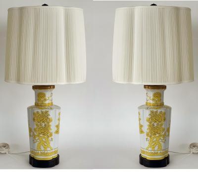  Marbro Lamp Company Chinoiserie Imari Porcelain Table Lamps by Marbro Company