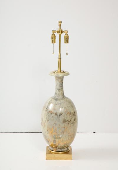  Marbro Lamp Company Large Marble Glazed Ceramic Lamp by Marble Lamp Company