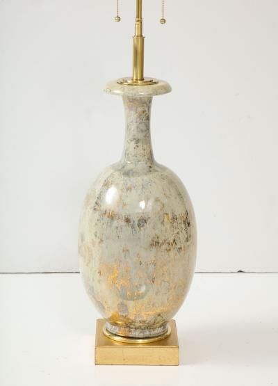  Marbro Lamp Company Large Marble Glazed Ceramic Lamp by Marble Lamp Company