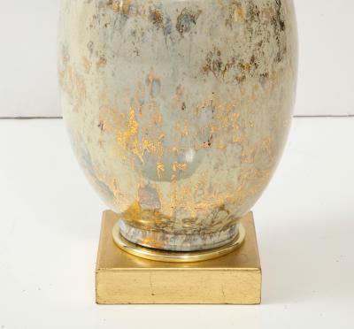  Marbro Lamp Company Large Marble Glazed Ceramic Lamp by Marble Lamp Company