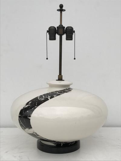  Marbro Lamp Company Large Scale White Ceramic Lamp