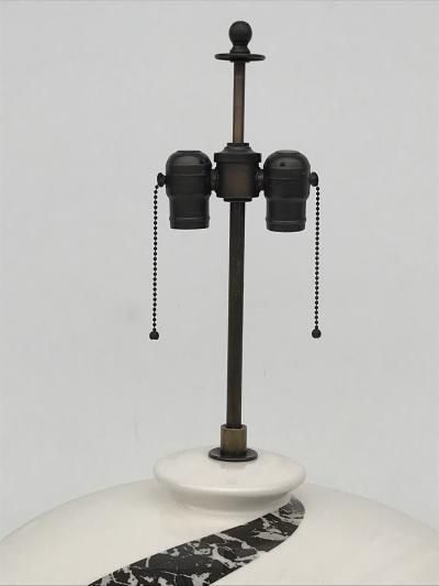  Marbro Lamp Company Large Scale White Ceramic Lamp
