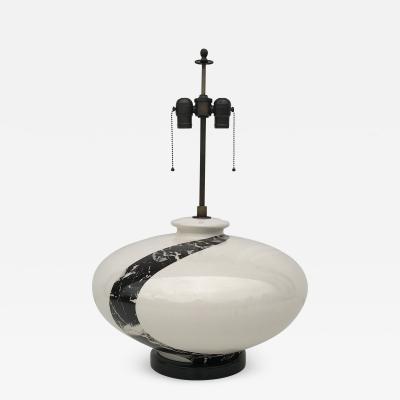  Marbro Lamp Company Large Scale White Ceramic Lamp