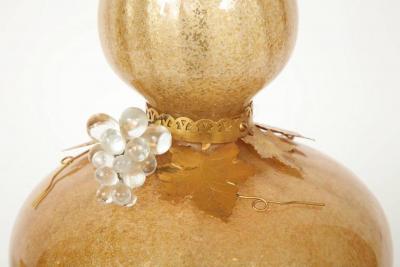  Marbro Lamp Company Marbro Gold Murano Glass Lamps