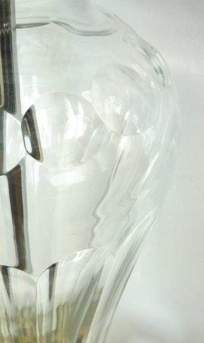  Marbro Lamp Company Marbro Lamp Co 1960s Cut Crystal Baluster form Lamp with Gilt metal Mounts
