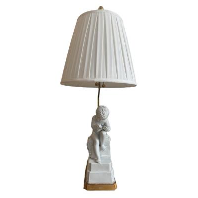  Marbro Lamp Company Mid Century Modern Marbro White Italian Pottery Table Lamp