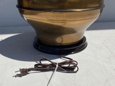  Marbro Lamp Company Pair Giant Brass Ginger Jar Lamps
