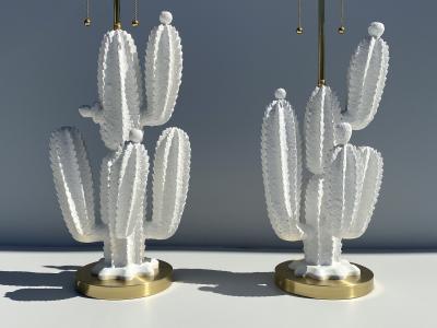  Marbro Lamp Company Pair of Cactus Lamps