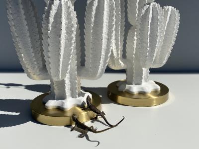  Marbro Lamp Company Pair of Cactus Lamps