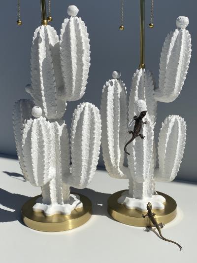  Marbro Lamp Company Pair of Cactus Lamps