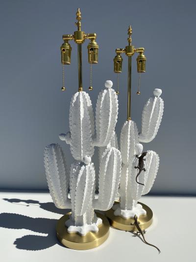  Marbro Lamp Company Pair of Cactus Lamps