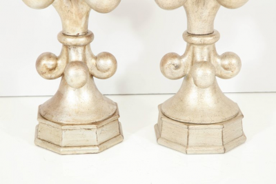  Marbro Lamp Company Pair of Spectacular Fleur de Lis Lamps by Marbro 