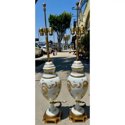  Marbro Lamp Company Pair of Vintage Marbro Designer Table Lamps