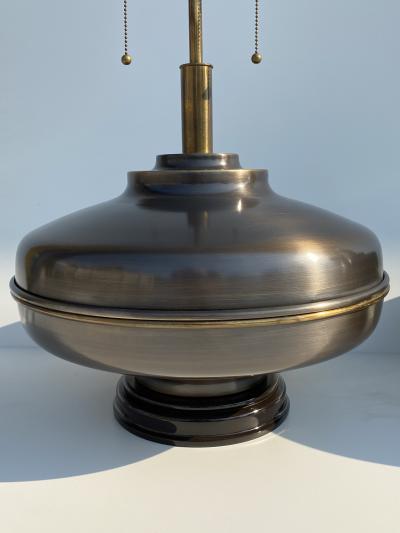 Marbro Lamp Company Pair of X Large Antique Brass Lamps