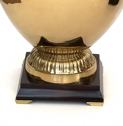  Marbro Lamp Company Striking Pair Hollywood Regency Marbro Polished Brass Hydria Lamps