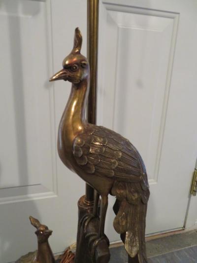  Marbro Lamp Company Stunning Marbro Brass Peacock Form Table Lamp Mid Century Modern