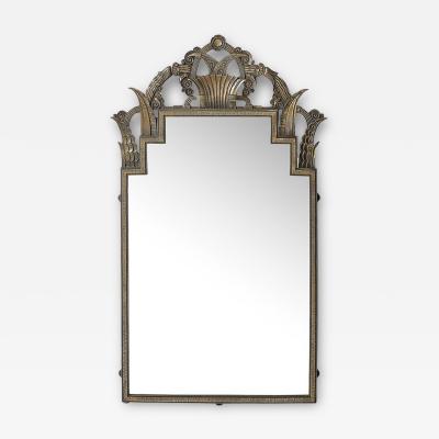  Marcel Bergue Art Deco Iron Mirror by Marcel Bergue