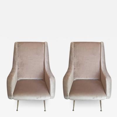  Marco Zanuso Style Pair of Zanuso armchairs