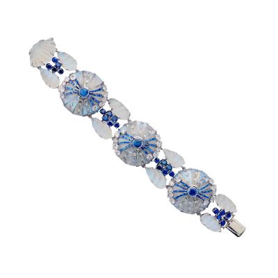  Marcus Co Marcus Co Mid Century Sapphire and Moonstone Bracelet