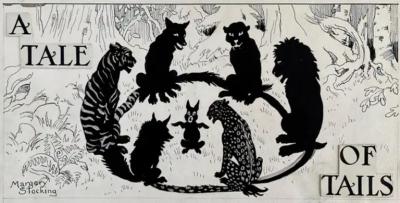  Margery Stocking Hart Tiger Lion Panther Wolf Bear Cat Predator Silhouette Illustration