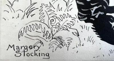  Margery Stocking Hart Tiger Lion Panther Wolf Bear Cat Predator Silhouette Illustration