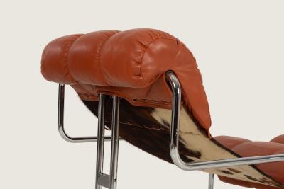  Mariani Guido Faleschini for Mariani Tucroma Lounge Chair Ottoman Italy c 1960