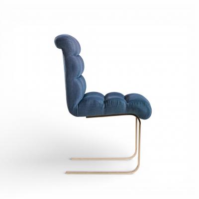  Mariani Lugano Frank Mariani Lugano Mid Century Brass Cantilever Dining Chairs Set of 4