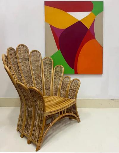  Mariette Bevington 1960s Monumental Abstract Painting by Mariette Bevington Listed Artist