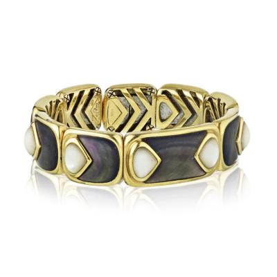  Marina B MARINA B 18K YELLOW GOLD EXPANDABLE CUFF BANGLE BRACELET