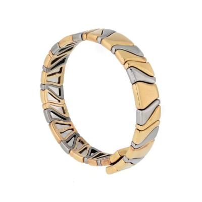  Marina B MARINA B 1987 TWO TONE CUFF BANGLE BRACELET