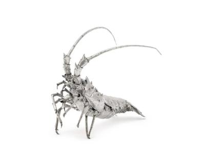  Mario Buccellati A Large Buccellati Silver Model of a Realistic Lobster