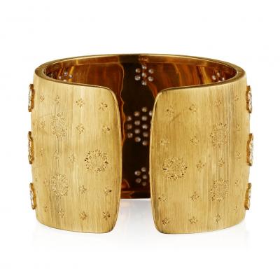  Mario Buccellati Mario Buccellati Diamond Rigato Bracelet