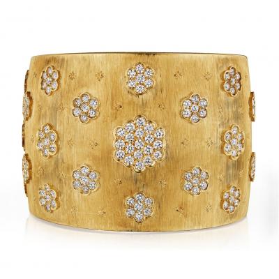  Mario Buccellati Mario Buccellati Diamond Rigato Bracelet