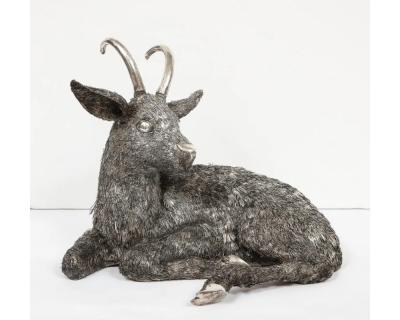  Mario Buccellati Mario Buccellati a Rare and Exceptional Italian Silver Goat