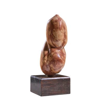  Mario DeNoto Mario DeNoto Mid Century Red Marble Figurine Sculpture