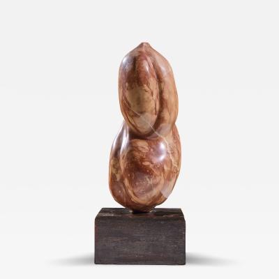  Mario DeNoto Mario DeNoto Mid Century Red Marble Figurine Sculpture