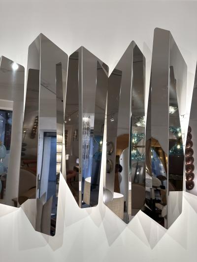  Mario Torregiani Large Wall Lamp Sconce Metal Sculpture by Mario Torregiani Italy 1990s