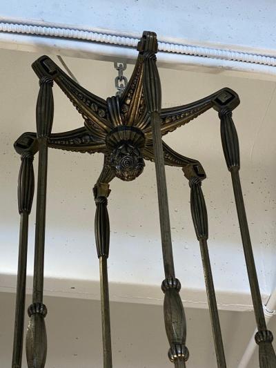  Marius Ernest Sabino Art Deco Chandelier