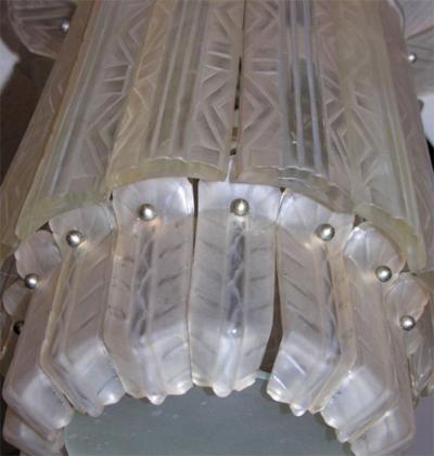  Marius Ernest Sabino French Art Deco Chandelier by Sabino