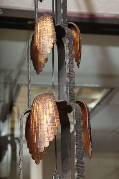  Marius Ernest Sabino French Art Deco Chandelier by Sabino